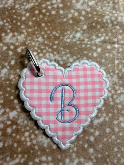 ✨ Personalized Embroidered Fabric Bag Tag ✨