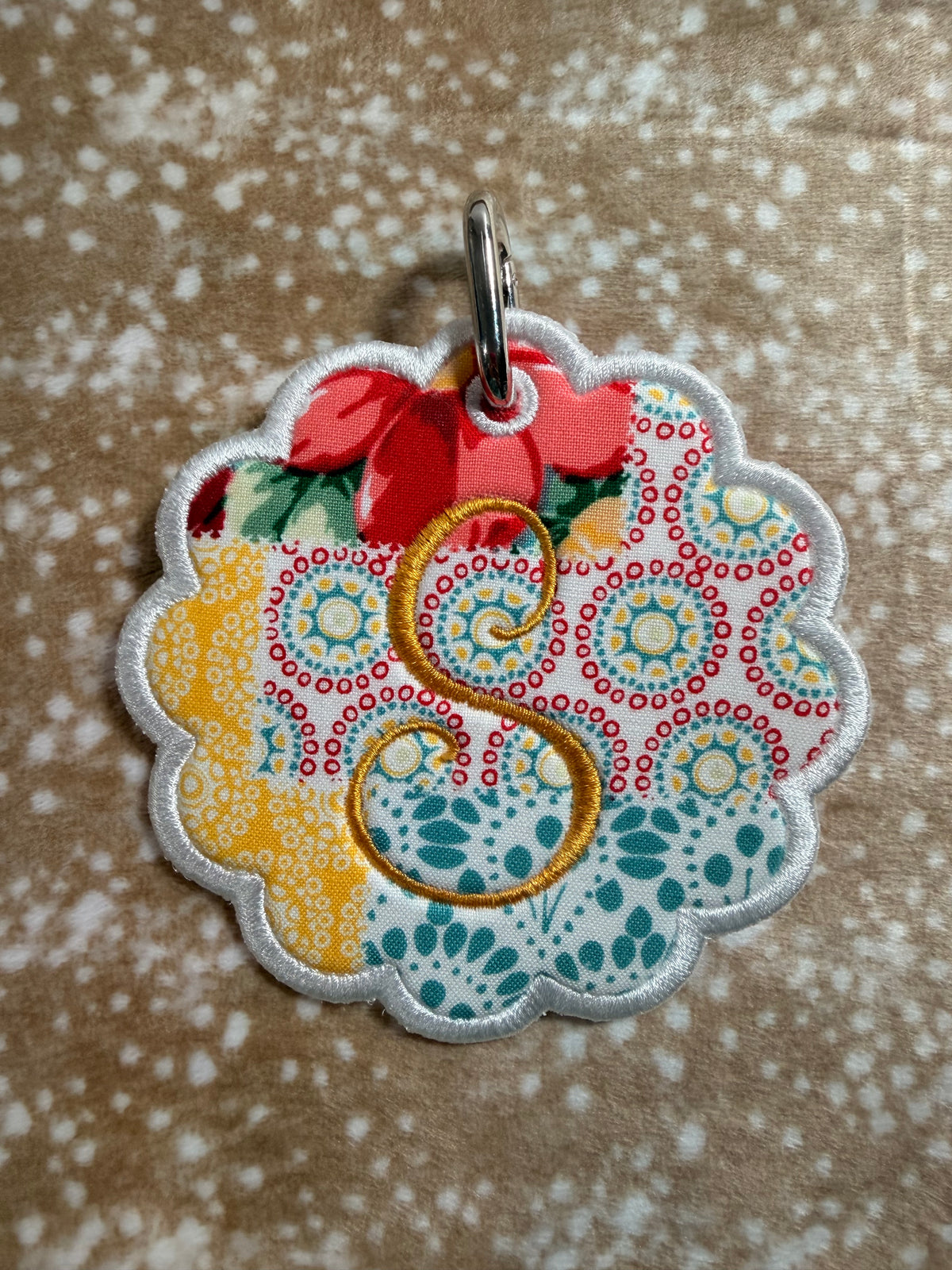 ✨ Personalized Embroidered Fabric Bag Tag ✨