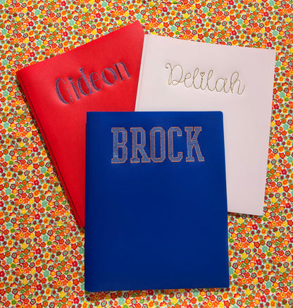 ✨ Personalized Embroidered Folders ✨
