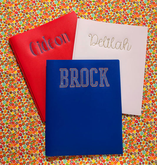 ✨ Personalized Embroidered Folders ✨